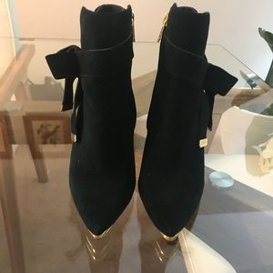 Suede TB Booties